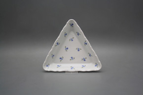 Dish triangular 20cm Verona Forget-me-not Sprays BBB