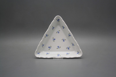 Dish triangular 20cm Verona Forget-me-not Sprays BBB č.1