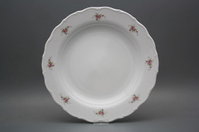 Flat round dish 31cm Verona Pink roses ABB