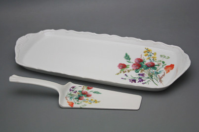 Tray square 37cm with shovel  Verona Flowering meadow Pattern A HBB č.1