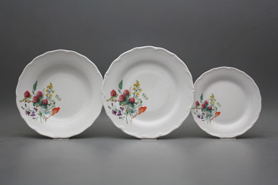 Plate set Verona Flowering meadow Motive A 12-piece HBB č.1