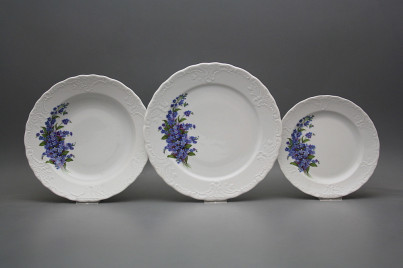 Plate set Opera Forget-me-not 12-piece HBB č.1