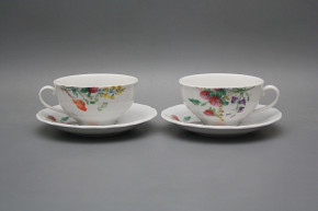 Cup low 0,18l with saucer Verona Flowering meadow Pattern A HBB