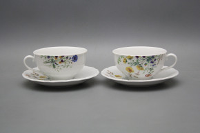 Cup low 0,18l with saucer Verona Flowering meadow Pattern B HBB