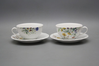 Cup low 0,18l with saucer Verona Flowering meadow Pattern B HBB č.1