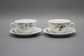 Cup low 0,18l with saucer Verona Flowering meadow Pattern C HBB