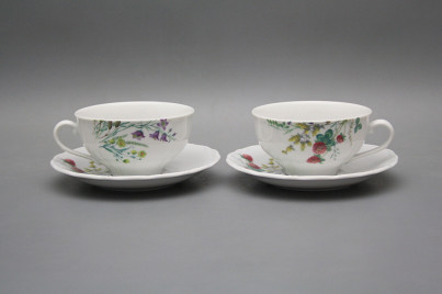 Cup low 0,18l with saucer Verona Flowering meadow Pattern C HBB č.1