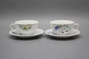 Cup low 0,18l with saucer Verona Flowering meadow Pattern D HBB