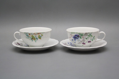 Cup low 0,18l with saucer Verona Flowering meadow Pattern D HBB č.1