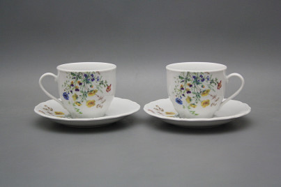 Cup high 0,18l with saucer Verona Flowering meadow Pattern B HBB č.1