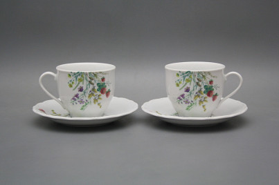 Cup high 0,18l with saucer Verona Flowering meadow Pattern C HBB č.1