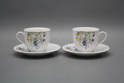 Cup high 0,18l with saucer Verona Flowering meadow Pattern D HBB č.1