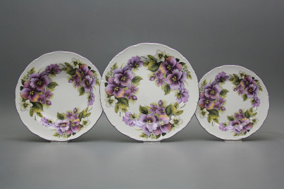 Plate set Ofelia Pansy 12-piece CvFL č.1