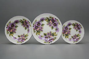 Plate set Ofelia Pansy 24-piece CvFL