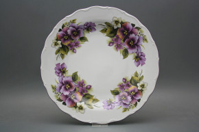 Flat round dish 31cm Verona Pansy EFL