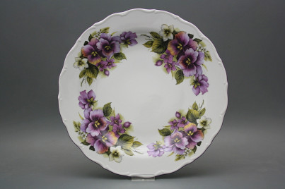 Flat round dish 31cm Verona Pansy EFL č.1