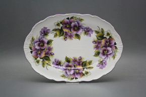 Oval dish 32cm Verona Pansy EFL