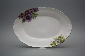 Oval dish 32cm Verona Pansy DZL