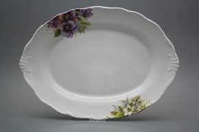 Oval dish 40cm Verona Pansy DBB