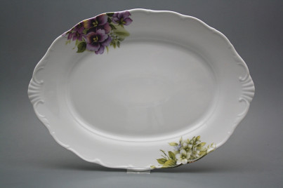 Oval dish 40cm Verona Pansy DBB č.1