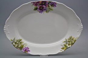 Oval dish 40cm Verona Pansy CBB