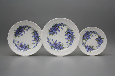 Plate set Opera Forget-me-not 18-piece CBB č.1