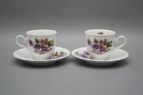 Coffee cup 0,18l and saucer Ofelia Pansy vBB