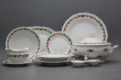 Dining set Verona/Ofelia Christmas holly 26-piece KBB č.1