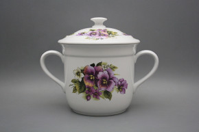 Mug with 2 handles and lid Pansy BB