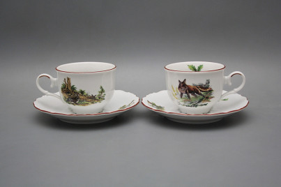 Tea cup 0,18l with saucer Ofelia Forest game HL č.1