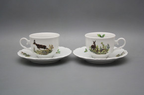 Tea cup 0,18l with saucer Ofelia Big game BB