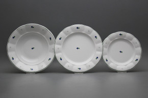 Plate set Benedikt Retro Blue 18-piece