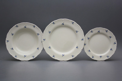 Plate set Ofelia Ivory Forget-me-not Sprays 12-piece ABB č.1