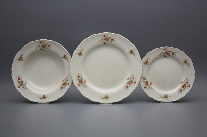 Plate set Ofelia Ivory Tea roses 12-piece ABB č.1