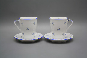 Mug 0,3l with saucer Verona Forget-me-not AL