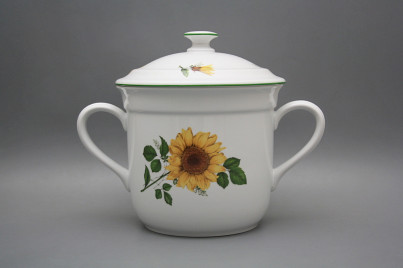 Mug with 2 handles and lid Sunflowers ZL č.1