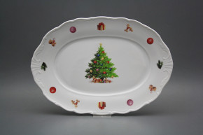 Oval dish 32cm Verona Christmas Tree JBB