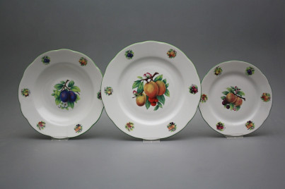 Plate set Rose Fruits 12-piece FZL č.1