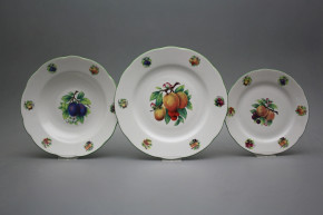 Plate set Rose Fruits 18-piece FZL