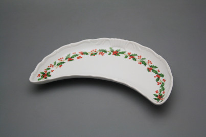 Dish for bones 23cm Verona Christmas holly BB č.1