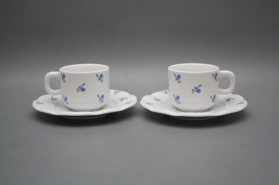 Cup 0,2l with saucer Benedikt Forget-me-not Sprays BB č.1