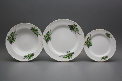 Plate set Ofelia Lilies of Valley 12-piece CGL č.1