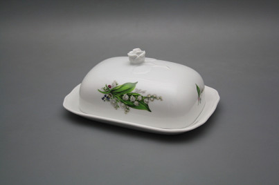 Butter dish big Rokoko Lilies of valley BB č.1