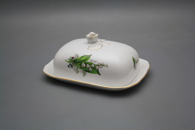 Butter dish big Rokoko Lilies of valley GL č.1