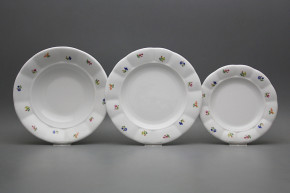 Plate set Benedikt Flower sprays 18-piece ABB