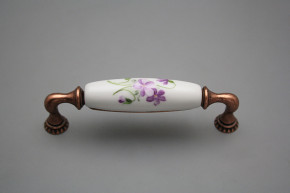 Rustic handles Bohemia 128mm Violets CU