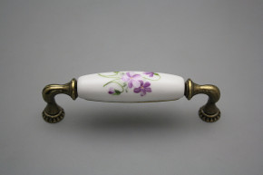 Rustic handles Bohemia 128mm Violets