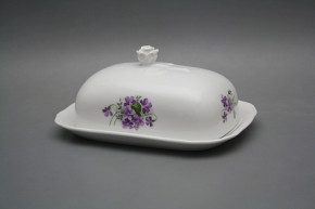 Butter dish big Rokoko Violets BB