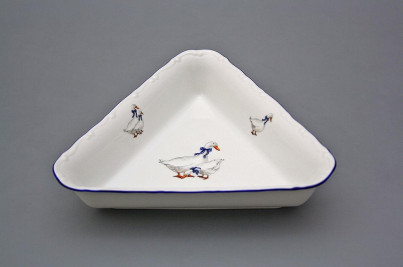 Dish triangular 20cm Verona Geese GML č.1