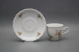 Coffee cup 0,18l and saucer Ofelia Tea roses BB č.2